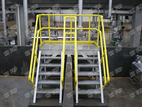  FRP Inclined ladder guard rail aisle system
